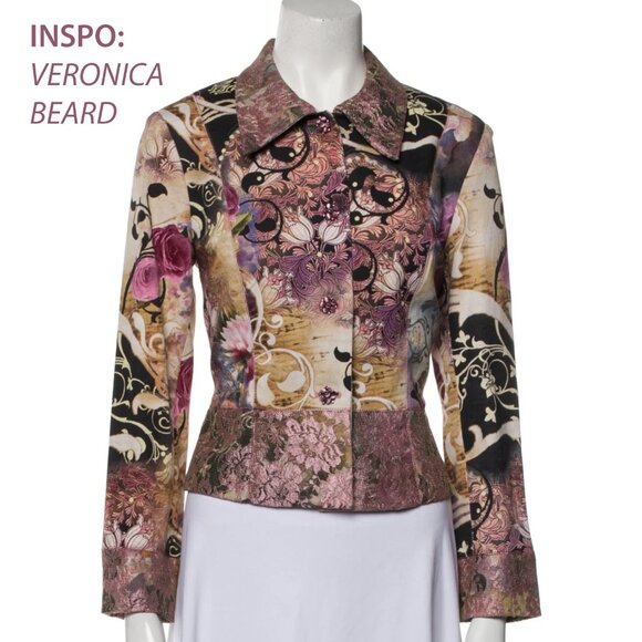 Gaultier-style chic boho button jacket (M) - Picture 3 of 3